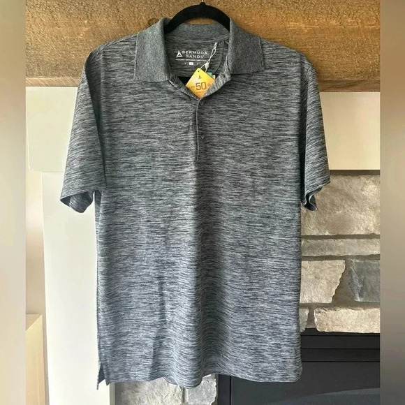 Bermuda Sands Men’s S Golf Polo USPF 50 Sweat Wicking Country Club Classic Navy - Picture 1 of 9